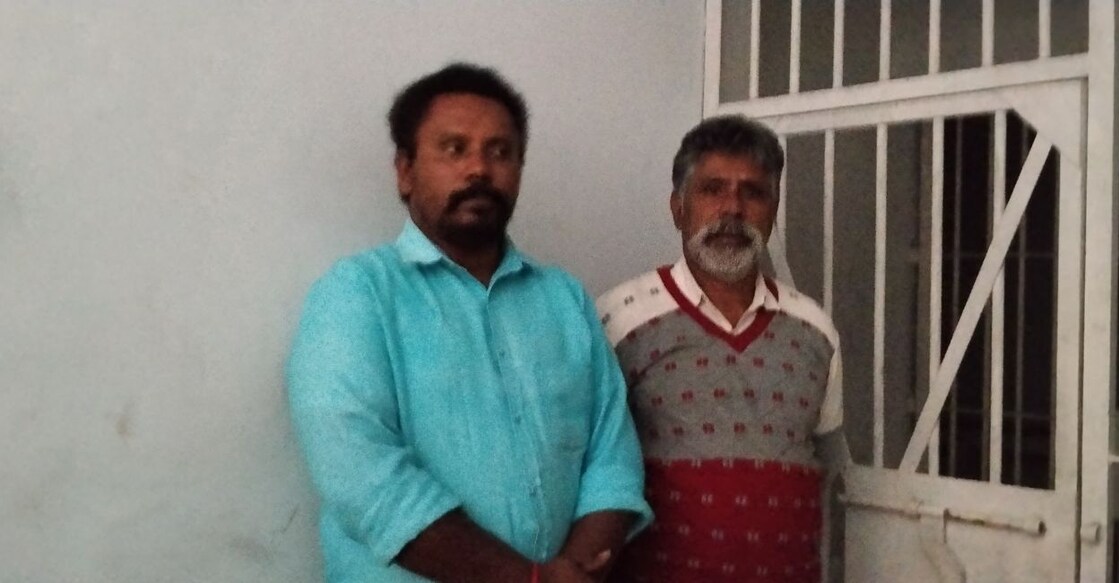 Palpandi and his son Ashokan. Photo: Special Arrangement.