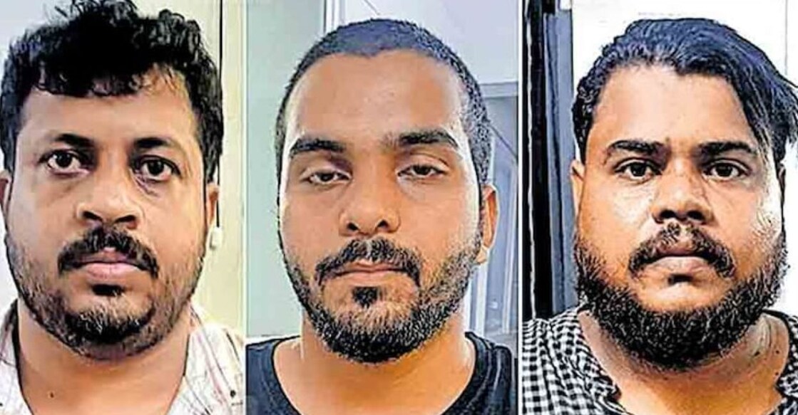 (L-R) Suneej, Ashwin Raj and Muhammed Shafeek. Photo: Manorama online