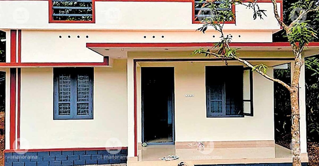The new house built for Sujith by Kannur natives. Photo: Special arrangement