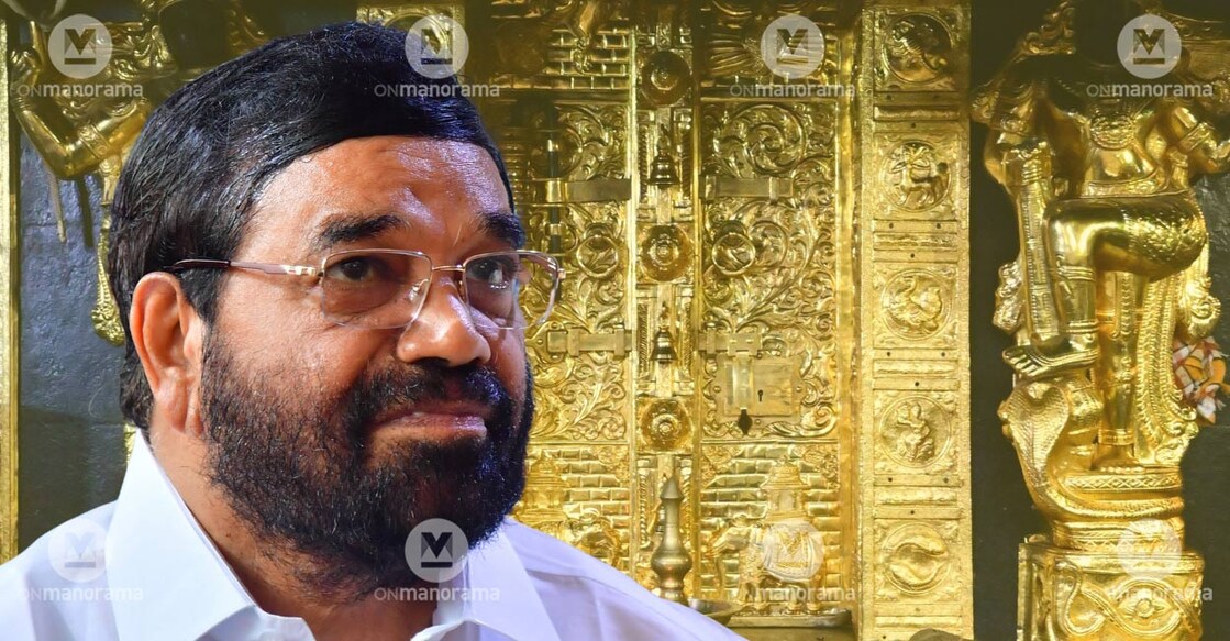 V N Vasavan, Sreekovil door of the Sabarimala sanctum sanctorum. Photos: Manorama. 