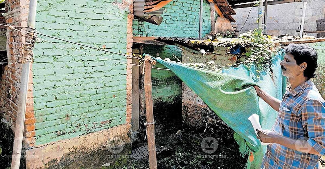 Joseph Paulose standing near his house. Photo: Special arrangement