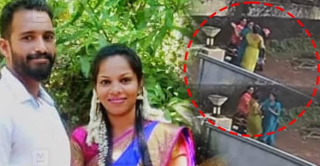 Ajith and Shwetha (L) and screengrab of the visuals of assault on Shwetha (R). Photo: Manorama