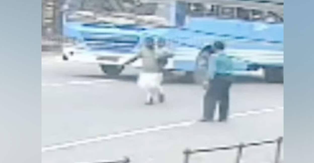 Man jumps under moving bus with child in Pathanamthitta, escapes unhurt ...