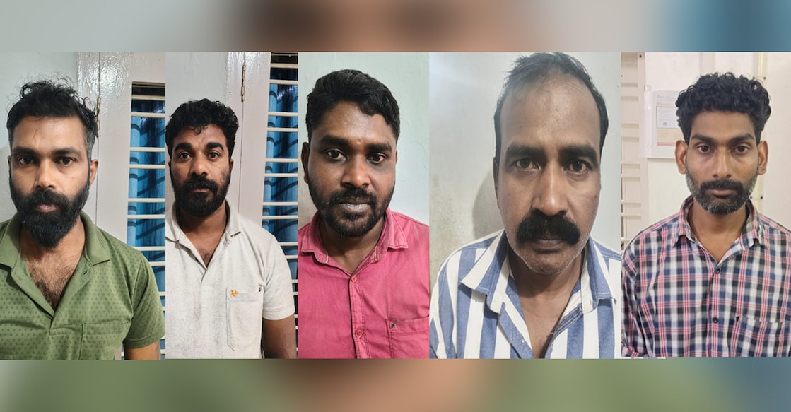 Nishanth, Sibin, Joji, Satheeshkumar, Subeesh. Photo: Special Arrangement