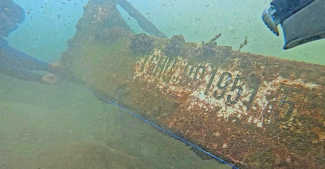 Remains of ship container found from seabed in Kovalam. Photo: Special Arrangement 