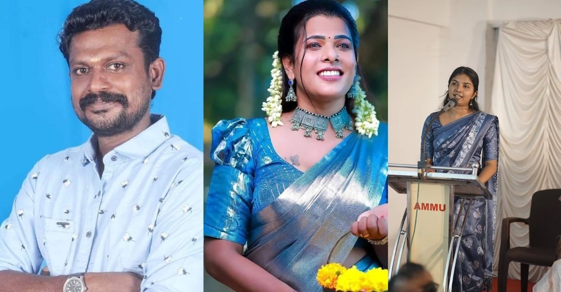 From left: Subhash Chandran, Amaya Prasad, Amritha R. Photo: Special Arrangement/Facebook