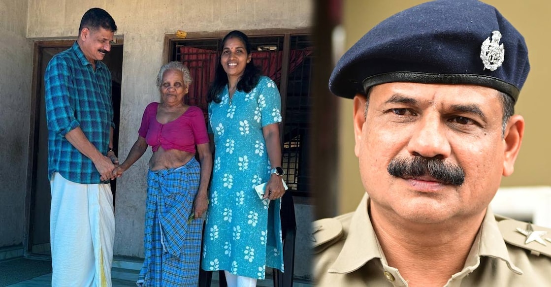 1) T K Ratnakumar during the election campaign (Photo: Special Arrangement), 2) Ratnakumar during his service in Kerala Police (Photo: File/ Manorama).