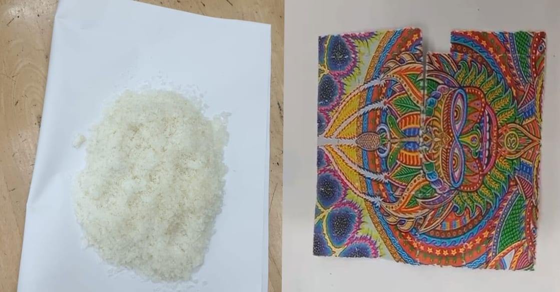 Police seized 250 grams of MDMA, 99 LSD stamps and 44 grams of ecstasy tablets. Photo: Special Arrangement