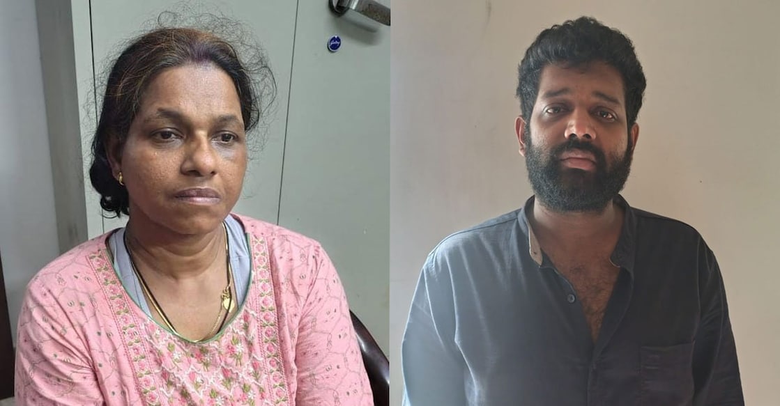 Sandhya, Nithin. Photo: Special arrangement