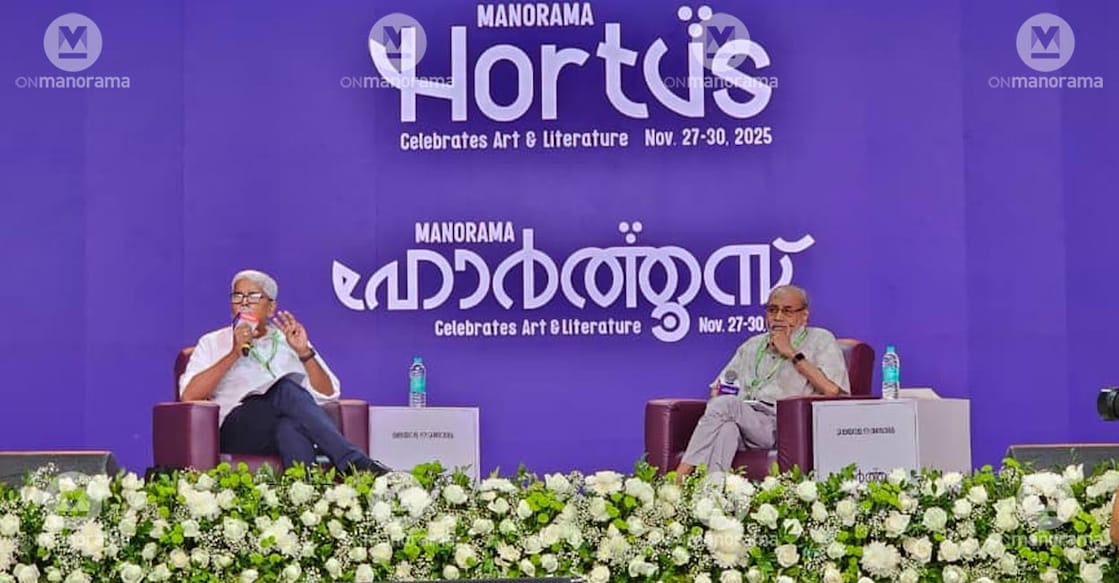 (From Left) S Gopalakrishnan and B Rajeevan. Photo: Manorama. 