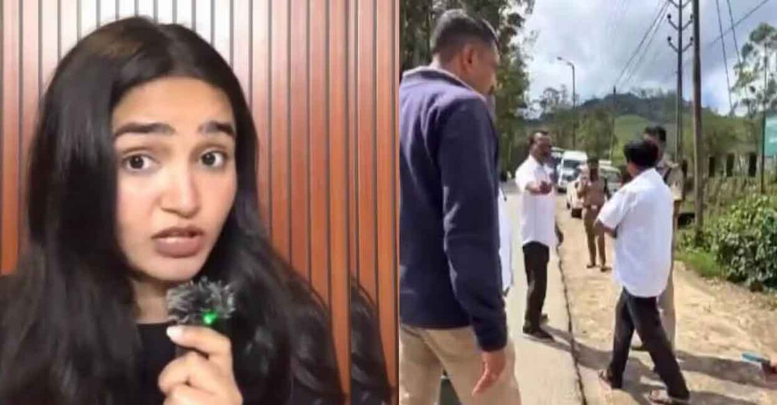 A group of local taxi drivers allegedly blocked Janvi's (L) vehicle, claiming that app-based taxis were banned in the area following a court order. Photo: Screengrab