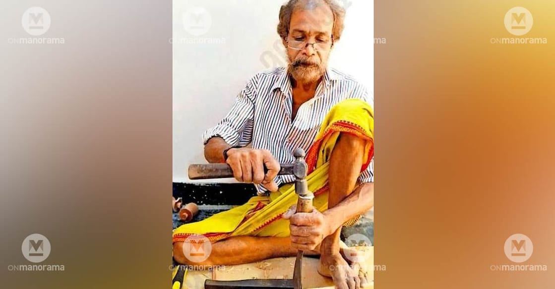 Yogeesh believes that undertaking carpentry work holds as much responsibility as being a Panchayat member. Photo: Special arrangement