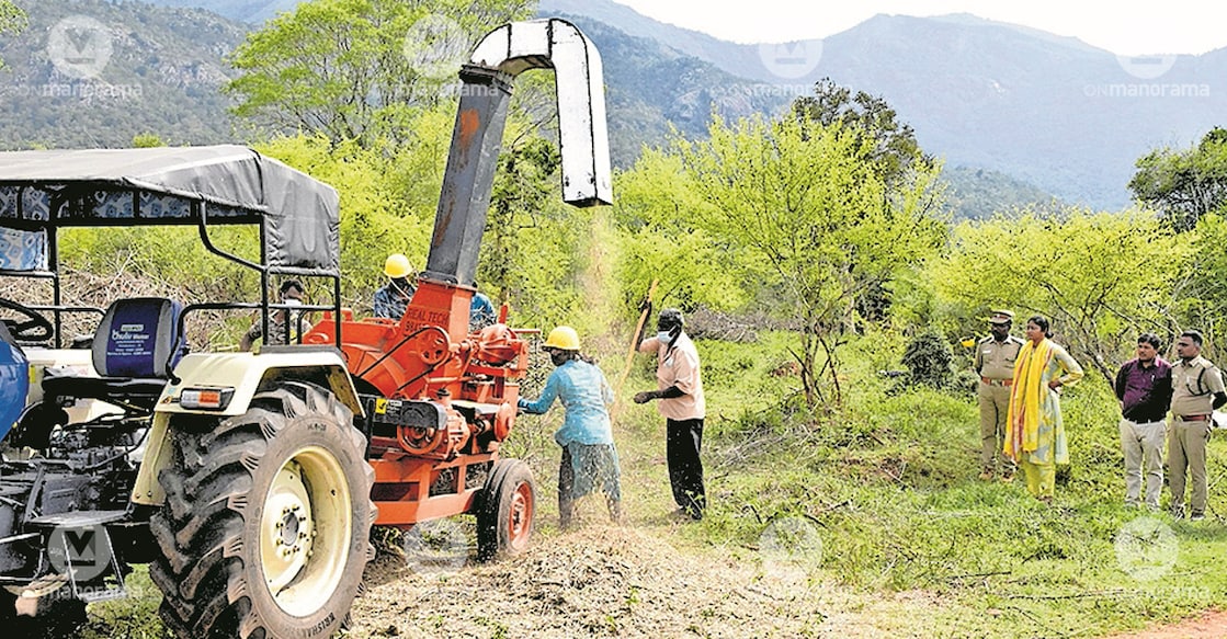 The unit at Masinagudi to convert invasive plant species to biofuel. Photo: Manorama