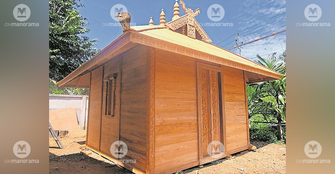 The completed Sreekovil (sanctum sanctorum). Photo: Manorama