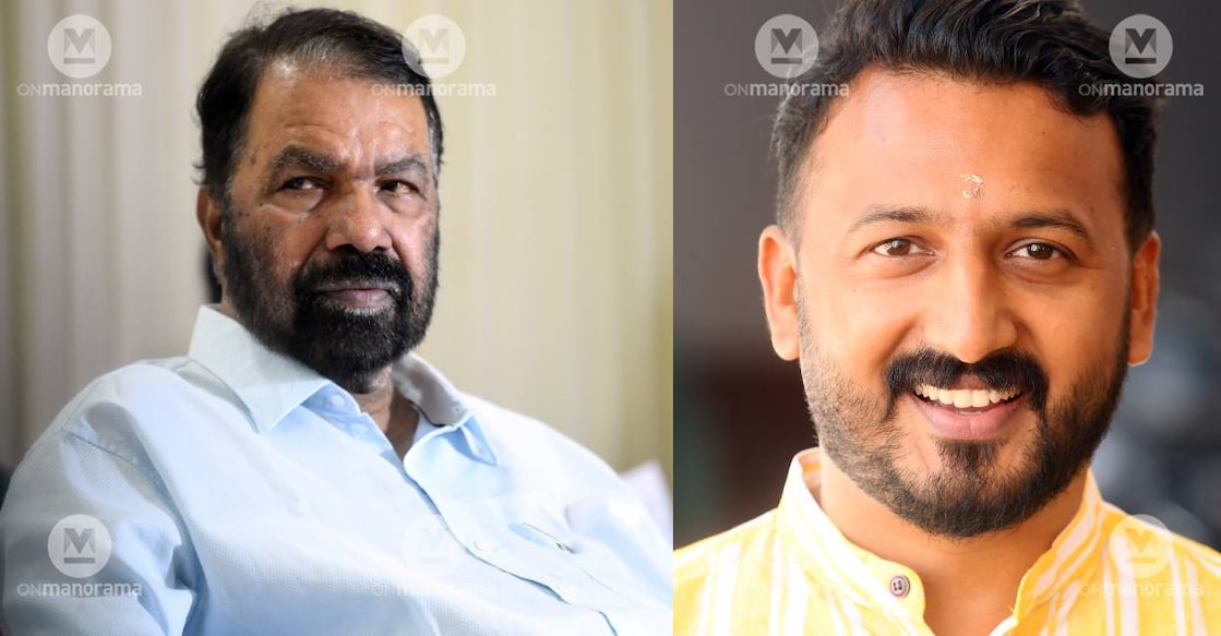 V Sivankutty and Rahul Mamkoottathil. Photo: Manorama Archives