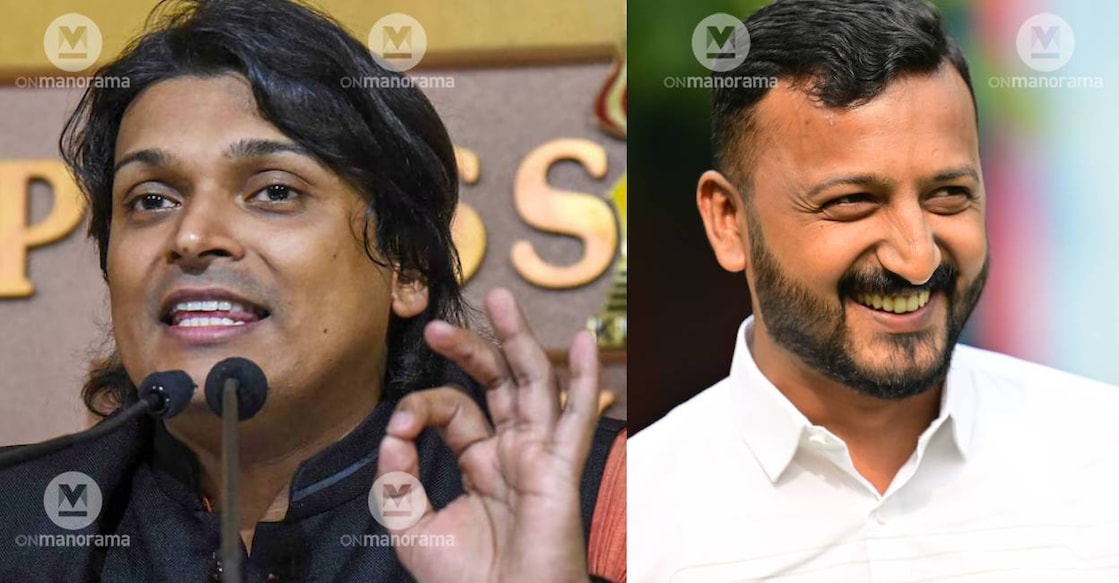 Rahul Easwar and Rahul Mamkoottathil. Photo: Manorama Archives