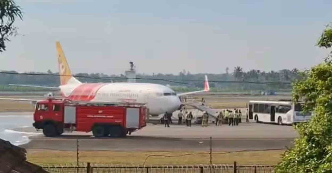 Air India Express flight from Jeddah to Calicut makes emergency landing at Kochi airport. Photo: Manorama