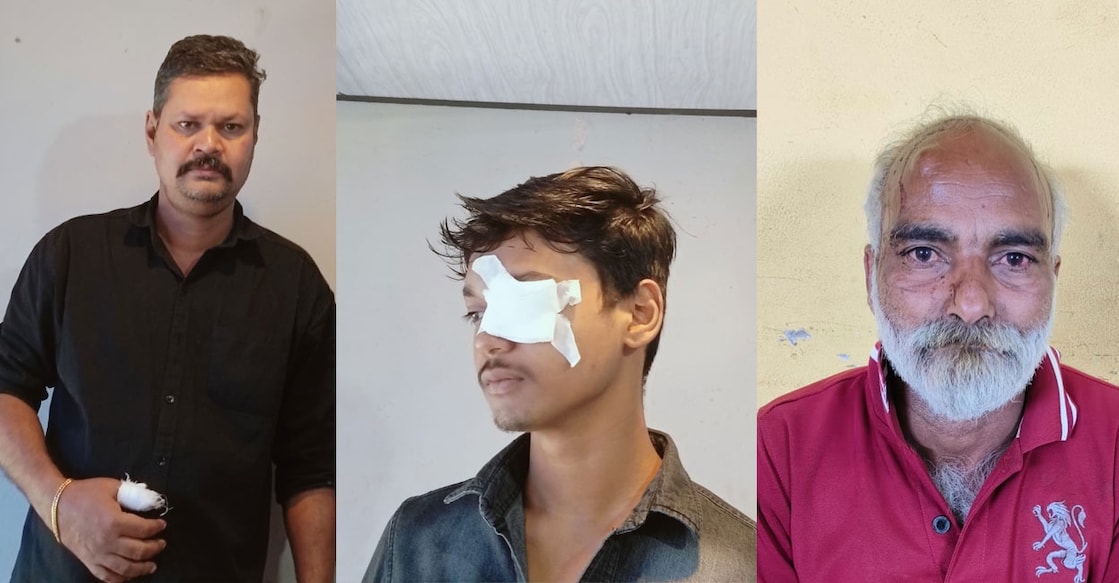 (From left) Thadathil Augustin alias Baby, Ebin and Benny. Photo: Special Arrangement