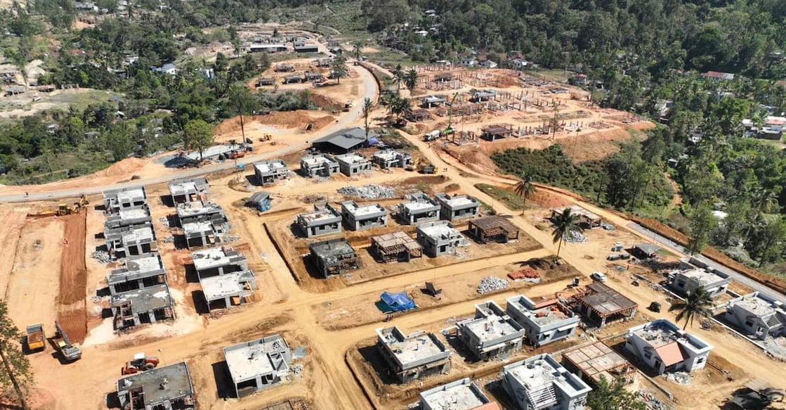The uncer construction site of the Wayanad township. Photo: Special Arrangement. 