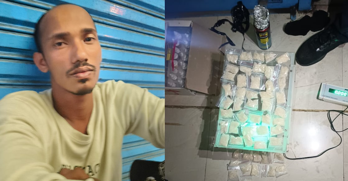 Fahad (30), The recovered MDMA. Photo: Special Arrangement
