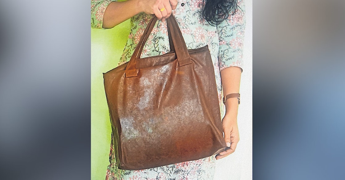 A bag made of Rub Fab. Photo: Manorama