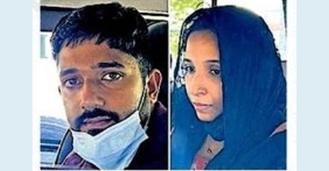 Saibu Thankachan (33), Anila (31). Photo: Special Arrangement.