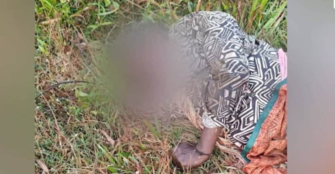 Body of the tribal woman. Photo: Screengrab/ Manorama News