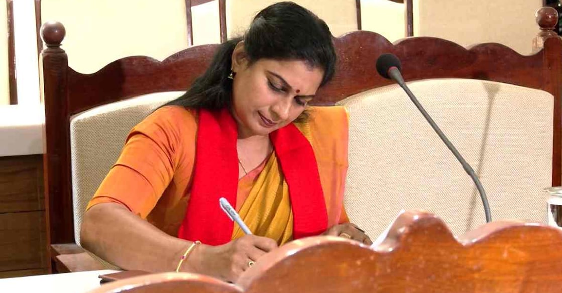 V Priyadarshini. Photo: Manorama News