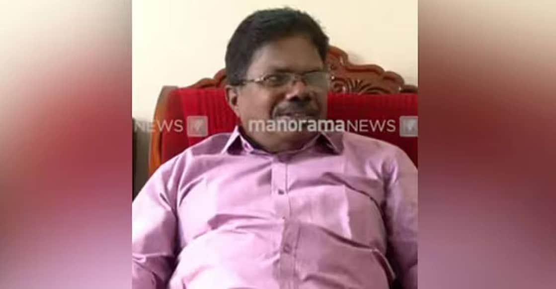 N Vijaya Kumar. Photo: Screengrab/ Manorama News. 