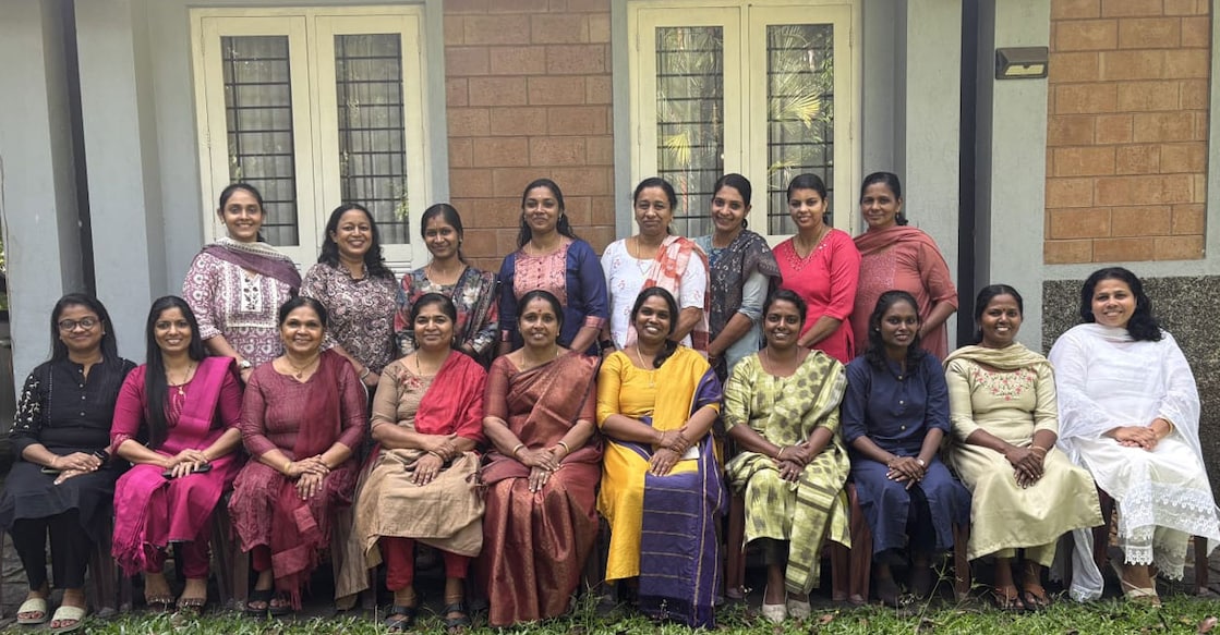 Twenty20's all-women candidates in Poothrikka panchayat. Photo: Special Arrangement