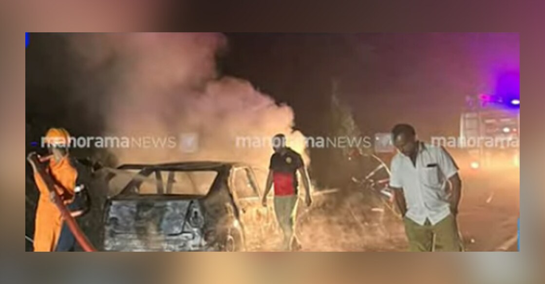 Visual from the accident spot. Photo: Screengrab/Manorama News