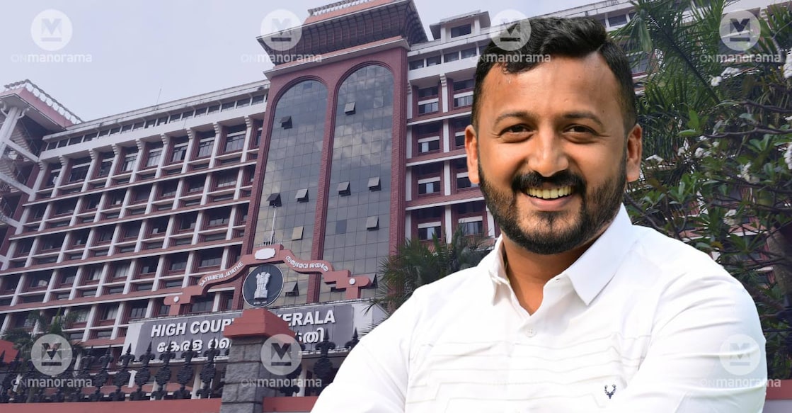 Kerala High Court, Rahul Mamkootathil. File Photos: Manorama. 