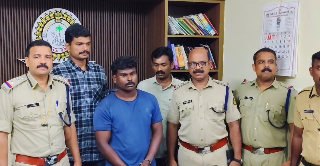 Karuthuparambil Anumod (27) is the fourth accused in the Moorkanad double murder case. Photo: Special Arrangement