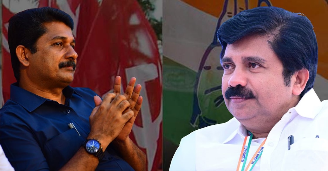M Swaraj, Aryadan Shoukath. Photo: Onmanorama
