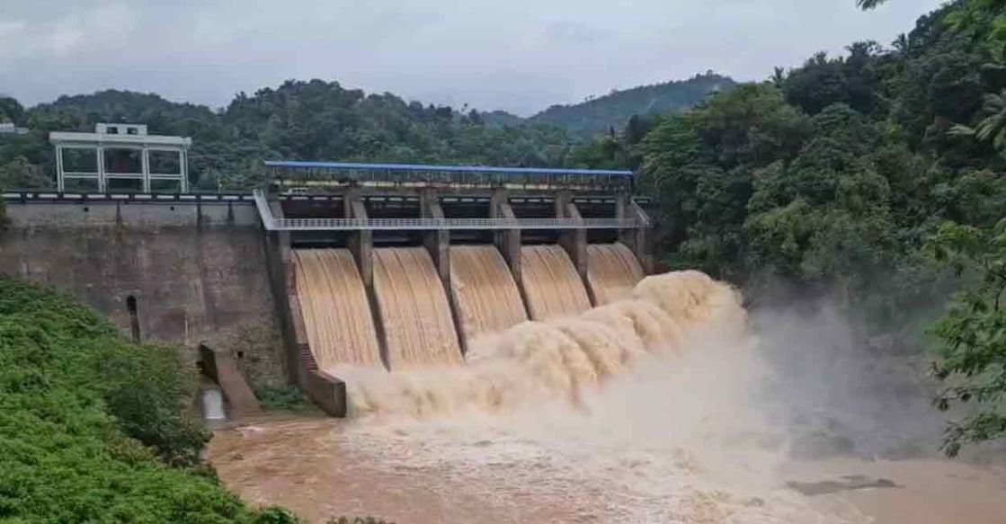 kalarkutty-pambla-dam Kalarkutty, Pambla dam shutters opened. Photo: Special arrangment