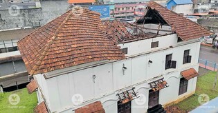 Heavy rain shatters roof of historic synagogue in Thrissur