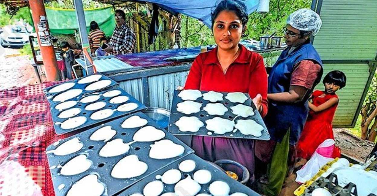 Revathi in her eatery. Photo: Special arrangement