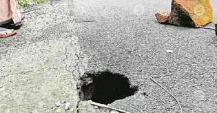 Culvert on Madayi China Clay Road collapses; road users in danger