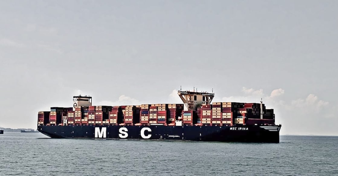 msc-irina-vizhinjam-stranded MSC Irina drifting off Vizhinjam port. Photo: Special arrangement.
