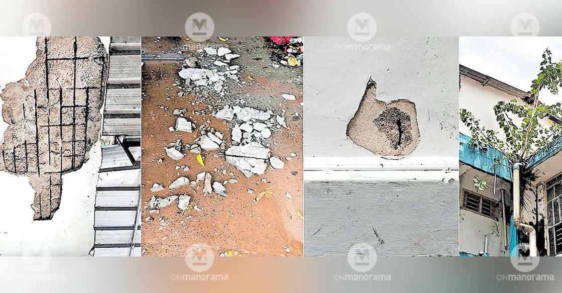 changanassery-municipal-office-damage changanassery-municipal-office-damage