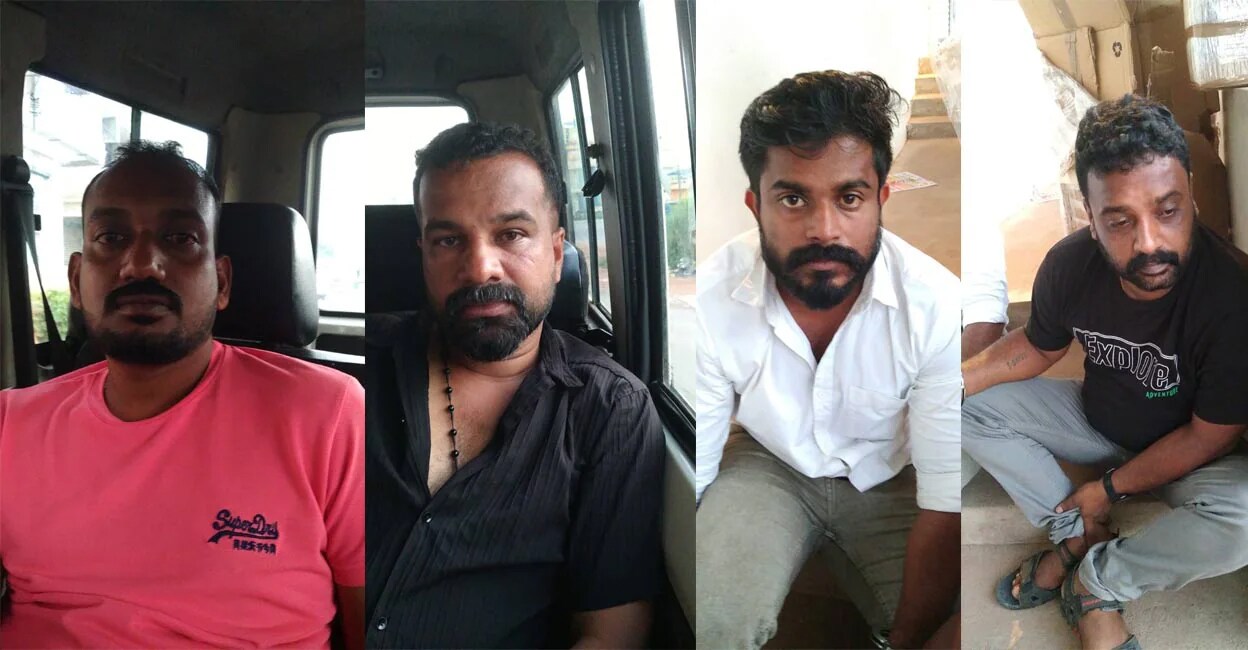 The four arrested with MDMA. Photo: Manorama