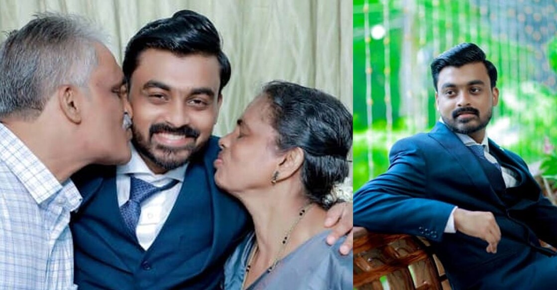 Dr Abisho with his parents. Photos: Special arrangement. 