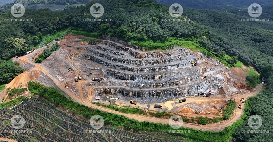 The Chenkalath granite quarry in Pathanamthitta. Photo: Jijo Elanthoor/ Manorama.