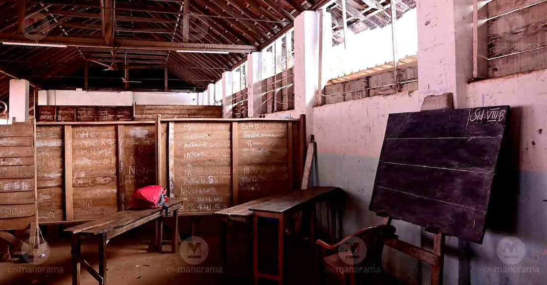A classroom at Thevalakkara Boys' High School. Photo: Manorama