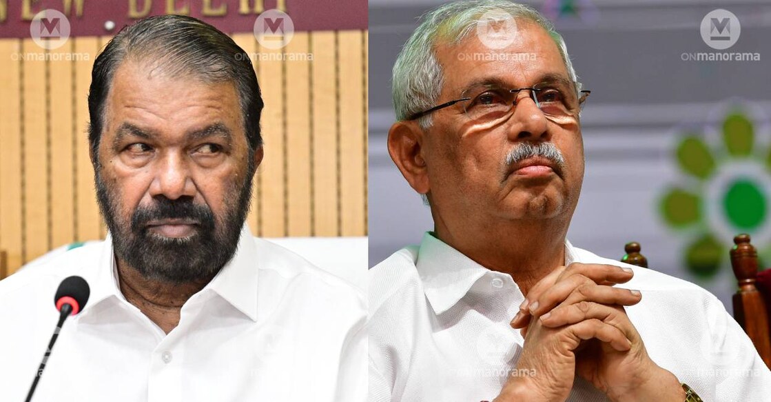 Minister Sivankutty and Kerala Governor Rajendra Arlekar. Photo: Manorama Archives