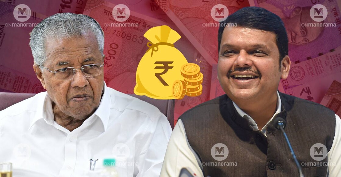 Kerala Chief Minister Pinarayi Vijayan and Maharashtra CM Devendra Fadnavis. File Photos: Manorama. 