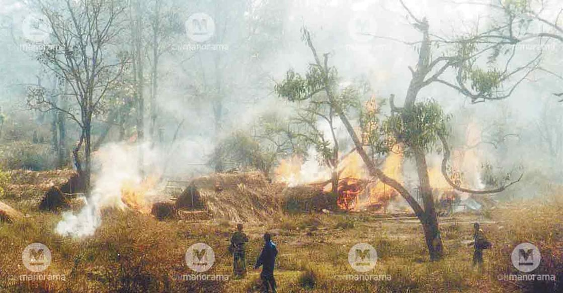 A file photo of the Muthanga violence. Photo: Manorama