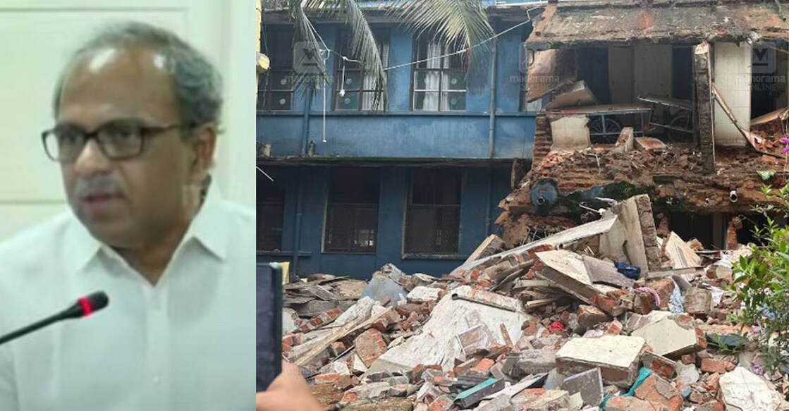 Dr TK Jayakumar, Superintendent of Kottayam Medical College Hospital address media. Photo: Manorama News