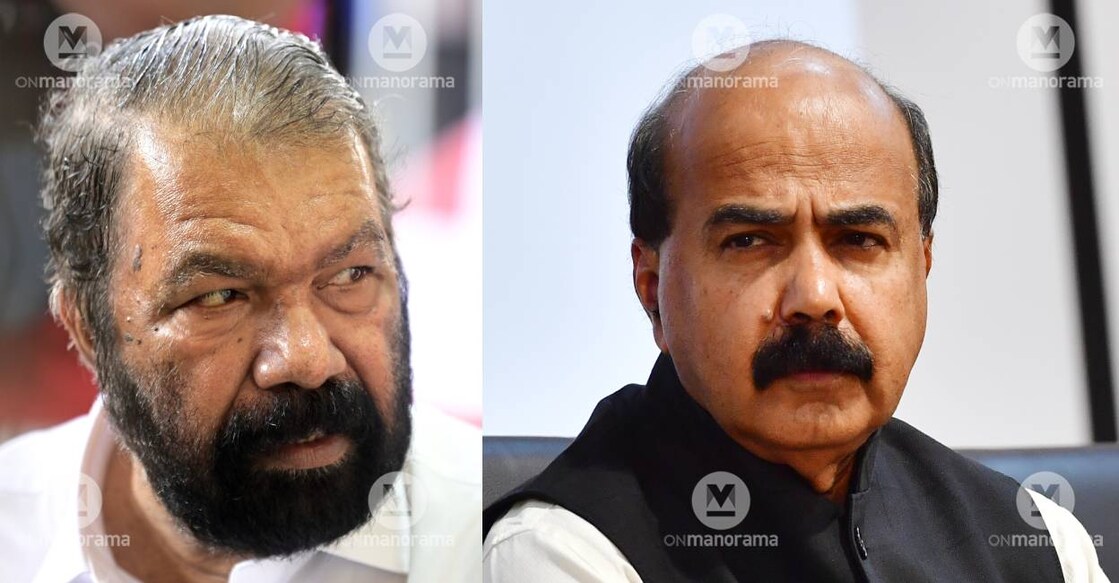 Minister V Sivankutty and Kerala University VC Mohanan Kunnummal. Photo: Manorama Archives