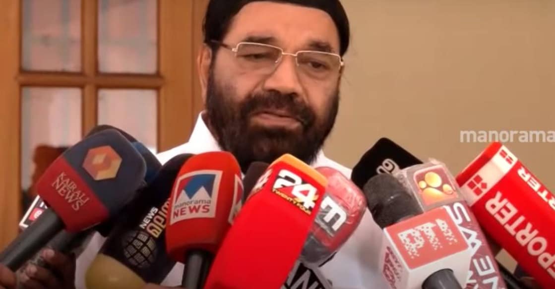 Minister Vasavan addresses media. Photo: Manorama News